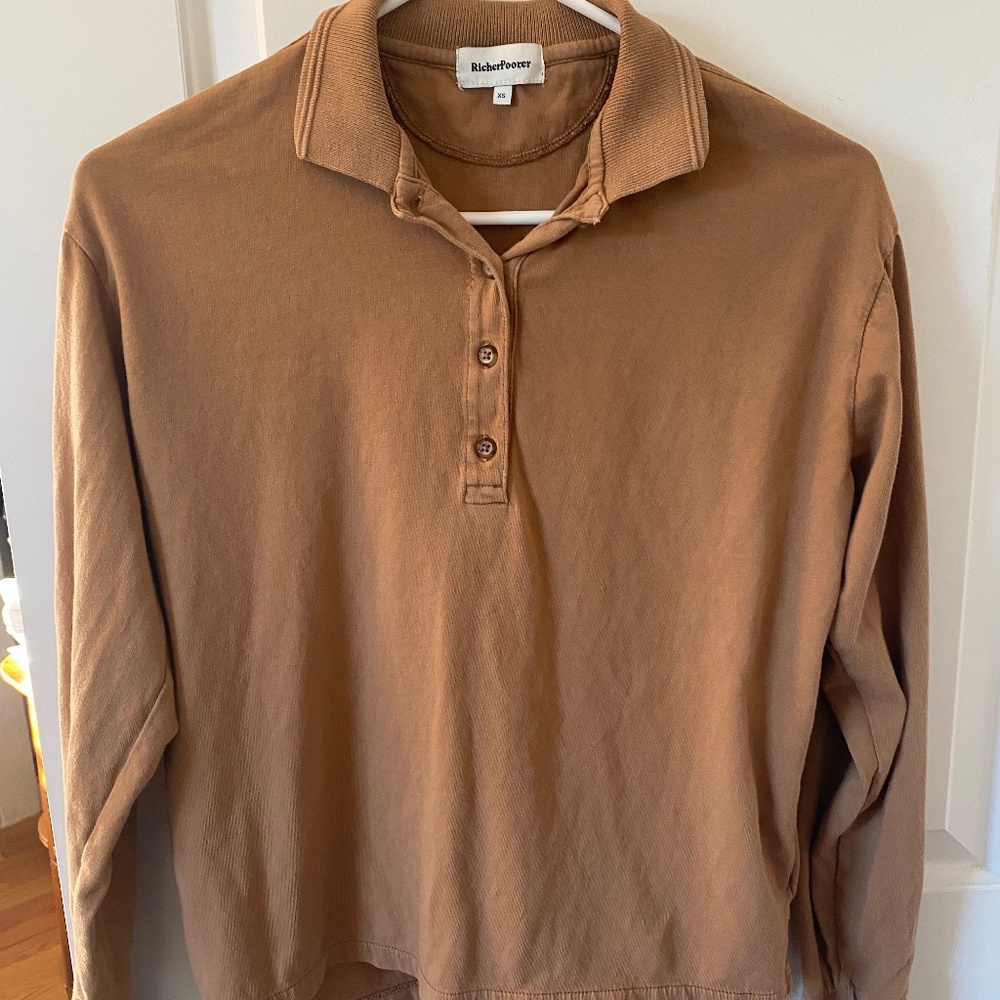 Richer Poorer Long Sleeve Polo Shirt - XS